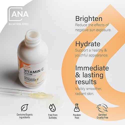 Miniatura 4 de Suero 20 de vitamina C para la cara consejos totalmente naturales con ácido hialurónico y vitamina E suero facial para hidratación profunda cuidado