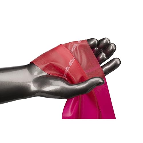 Miniatura 4 de TheraBand, bandas de resistencia profesionales, sin látex, para ejercitación del cuerpo superior e inferior, fisioterapia, pilates para la parte