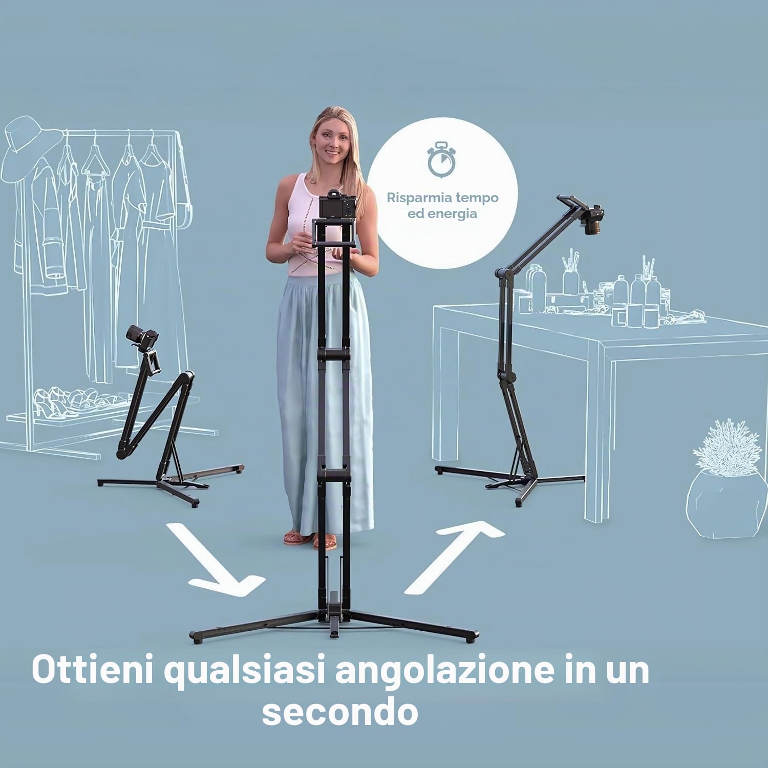 edelkrone StandPLUS PRO - Supporto pieghevole per fotocamera