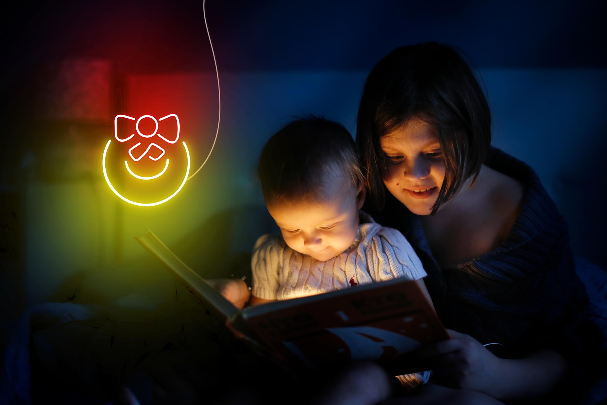 ADVPRO Letrero de neón LED de silicona flexible con cinta de Navidad - dorado - st16s66-fnu0189-e