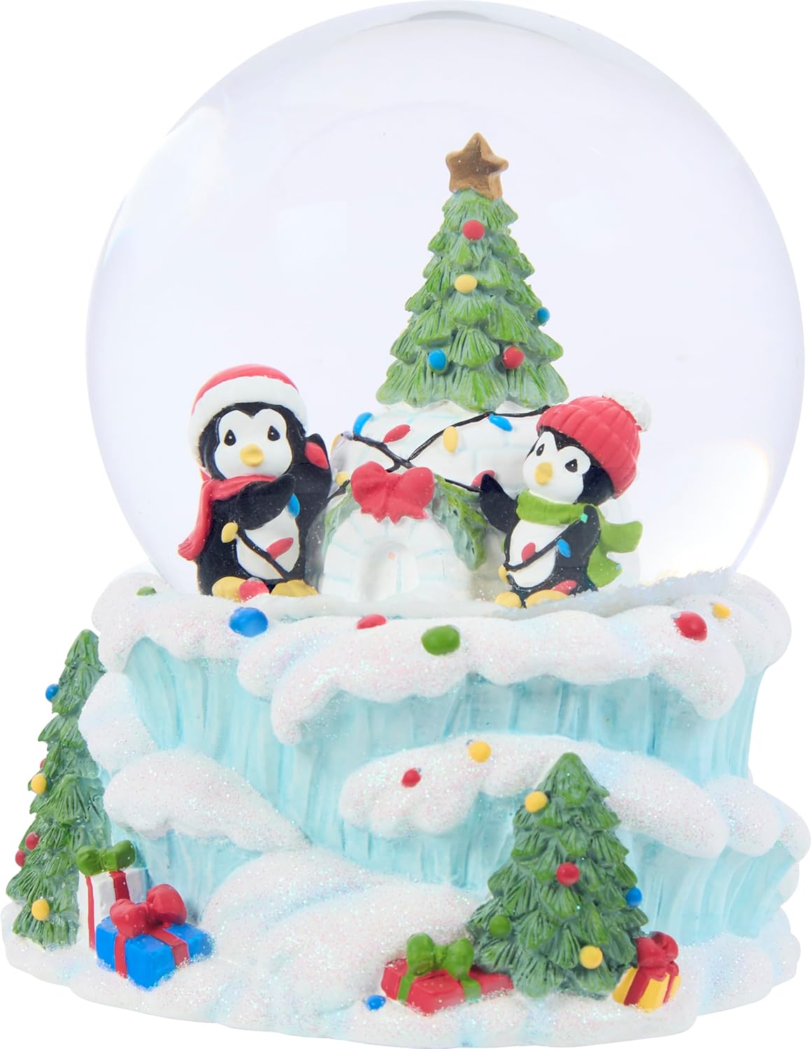 Precious Moments Deck The Igloo with Holiday Cheer Snow Globe – Resin/Glass Holiday Keepsake – 251447