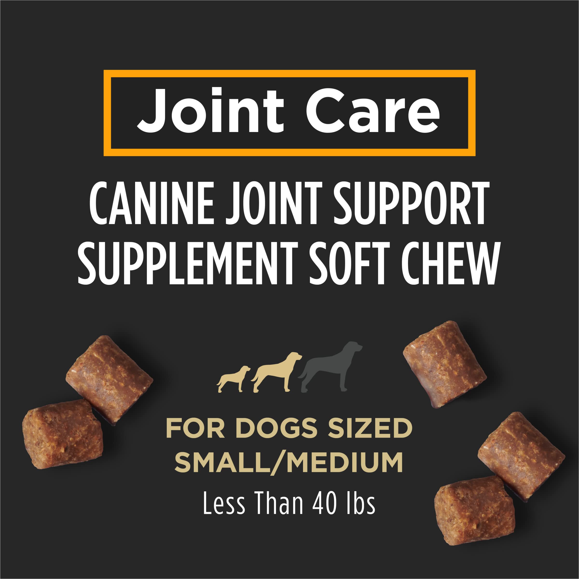 Purina Pro Plan Veterinary Small Breed Dog Joint Care Supplement with Glucosamine, Chondroitin, and Collagen to support Hip and Joint Health – 30ct Pouch - image 2