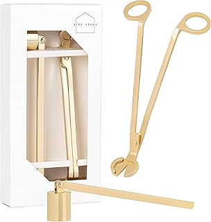 Candle Wick Trimmer and Candle Snuffer Accessory Set – Gold