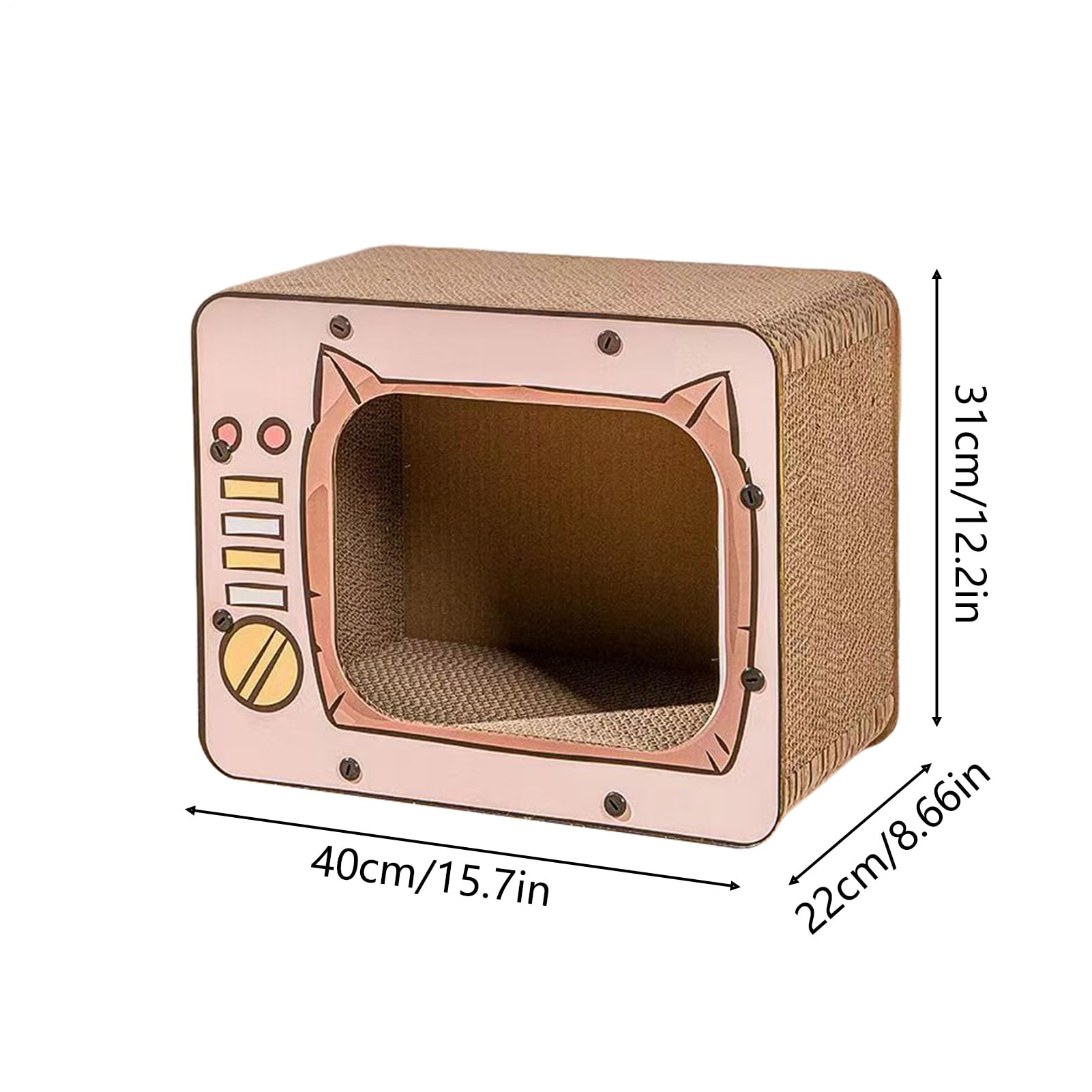 Maison À Griffoirs Chat,Jeu Interactif De Grimper pour Animaux | Maison en Carton avec Planche À Gratter pour Chat | pour Protection Meubles Enrichissement Jeu Exercice Petits Animaux D'Intérieur