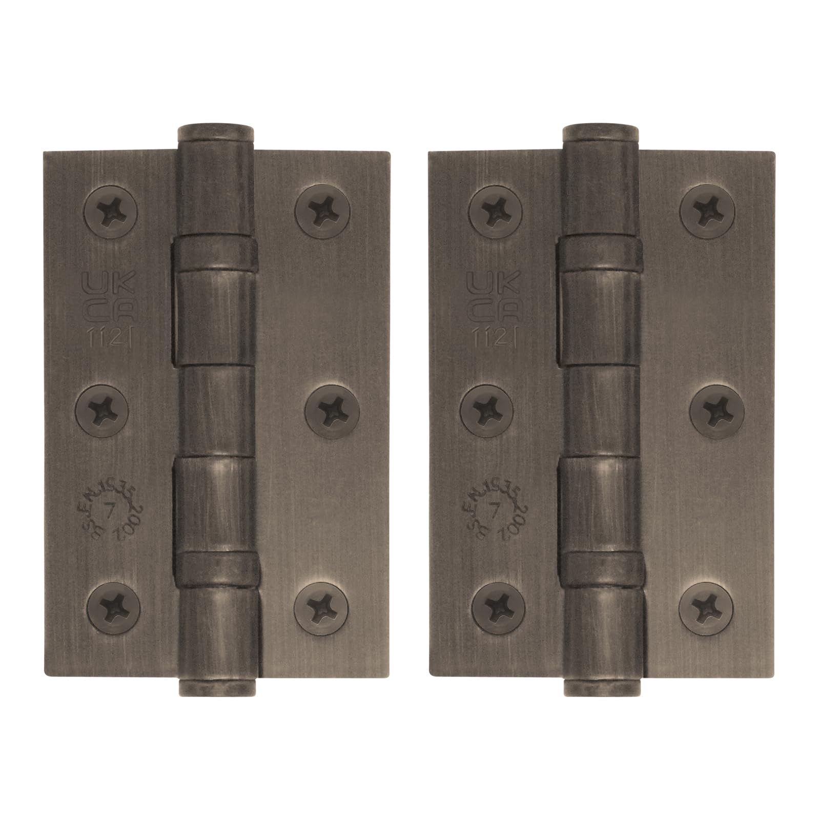Eai Bronze Door Hinges | 3 Inch / 76Mm Dark Internal Fire Door Hinges | 1 Pair