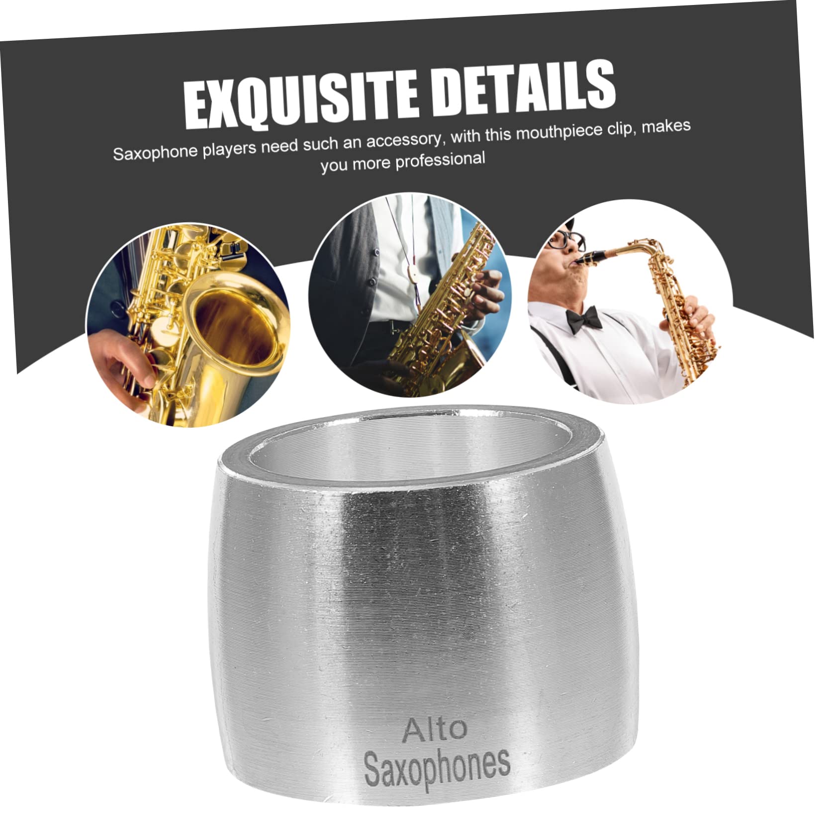 MUELODSIC Alto Saxophone Durable Metal Wind Instrument Accessory for Sax Mouthpiece Lightweight Clip for Alto Sax Reeds Workmanship for Optimal Performance