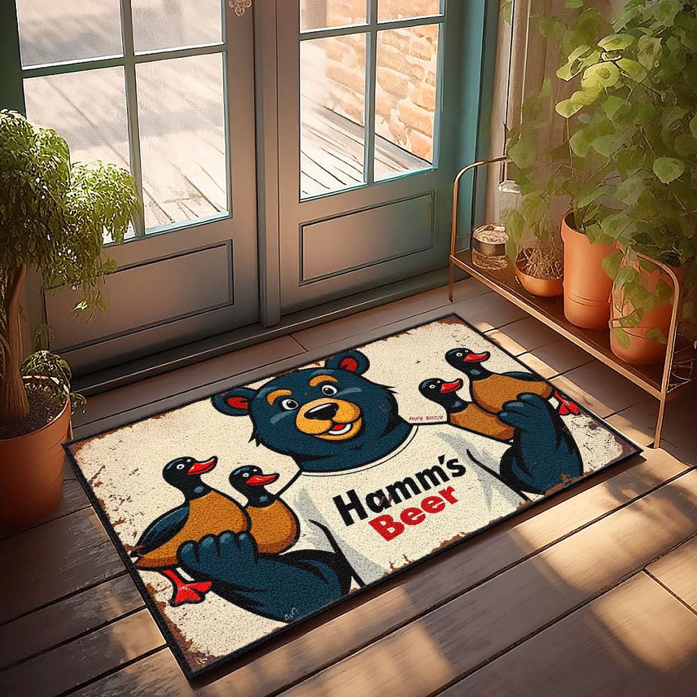 Tapis de bienvenue Hamm's Beer pour sol confortable de salle de bain