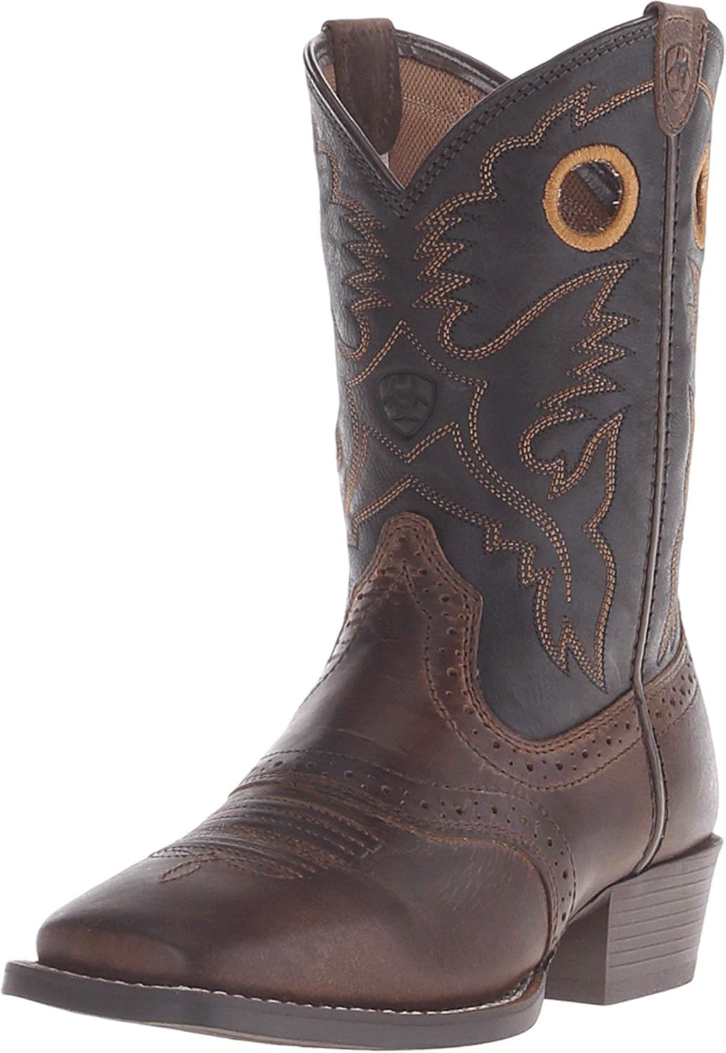Ariat Heritage Roughstock Western Boot Distressed Brown/Black 5.5