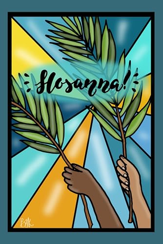 Hosanna Notebook!: A stained-glass window effect journal proclaiming Hosanna! 120 lined pages with faint illustrations from the life and teachings of Christ. Suitable for all ages.