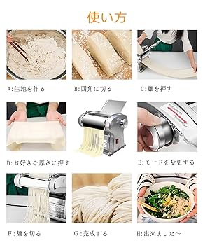 Amazon | YJINGRUI製麺機 電動製麺機 パスタマシン ラーメン