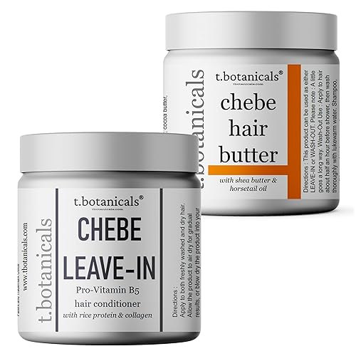 Chebe Butter and Leave In Conditioner Bundle (sin perfume), 8 onzas cada uno