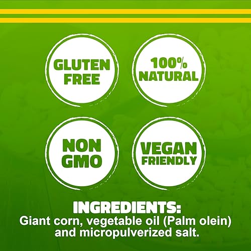 Miniatura 8 de Tradiciones Andinas Maíz Gigante Crujiente Salado 4.59 oz - Aperitivo Peruano Maiz Gigante, Bocadillos Salados de Maíz Peruano, Productos Fritos y