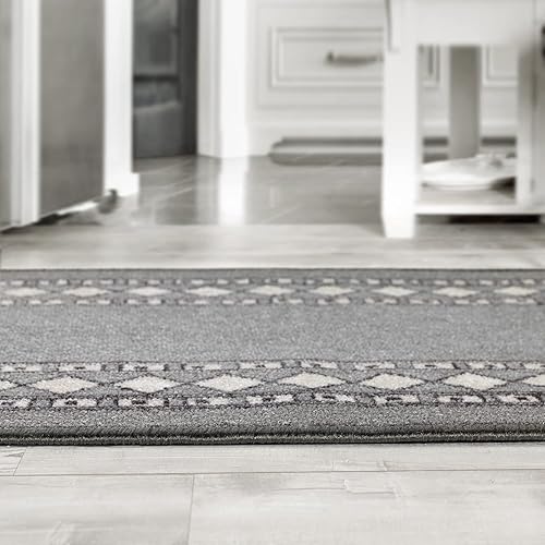 Miniatura 242 de Antep Rugs Alfombras modernas con bordes de 2 x 7 pies antideslizantes (antideslizante) de perfil bajo con parte trasera de goma para interiores