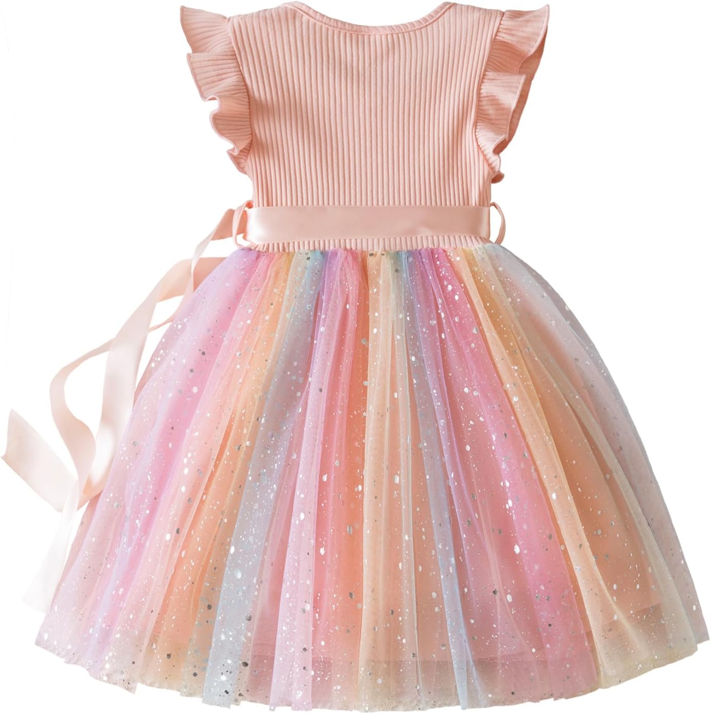 Nileafes Toddler Girl Tulle Dress Casual Summer Princess Dresses - Image 4