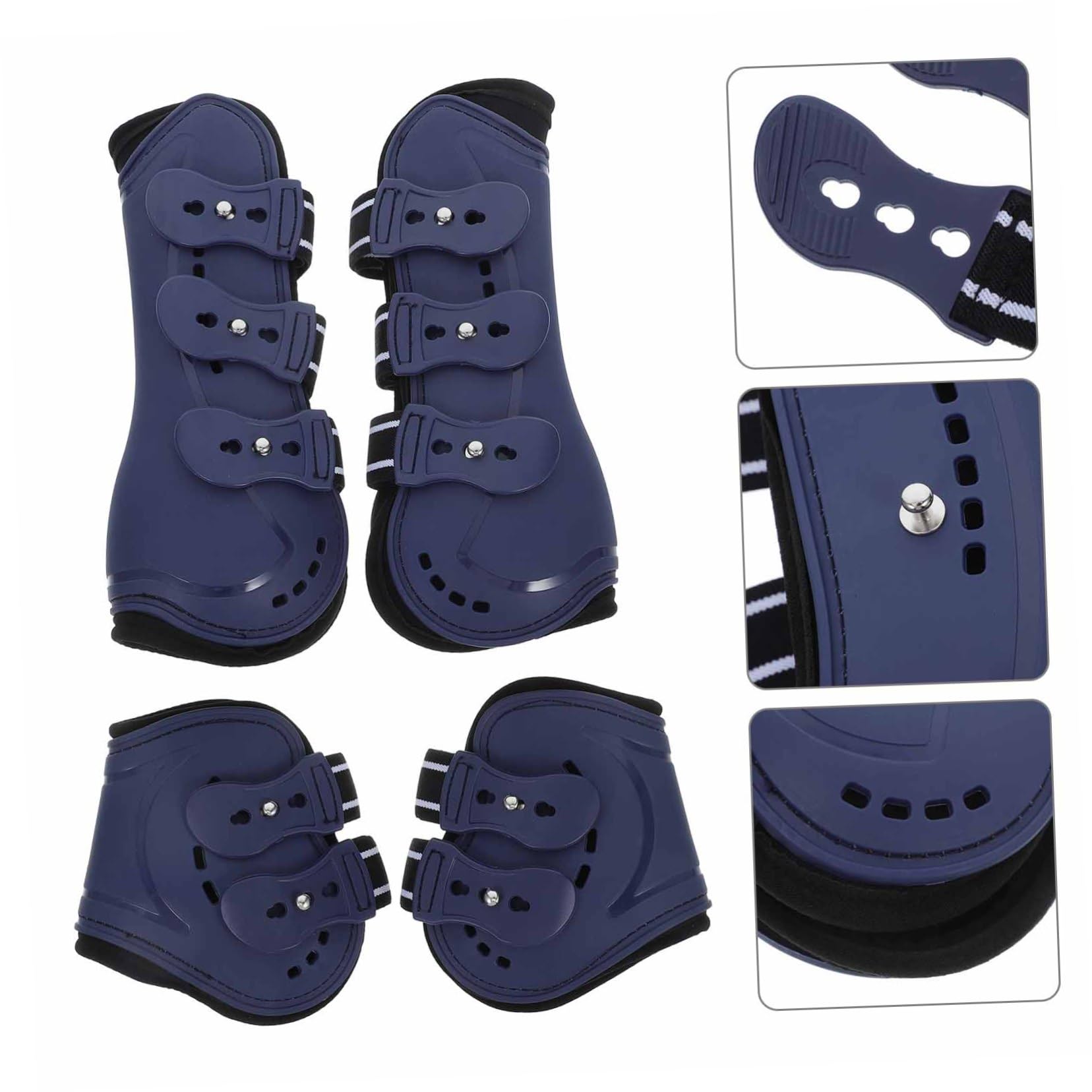 4piezas Equipos De Protección para Caballos Protectores De Patas para Diseño Elegante