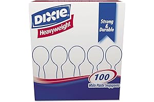 Dixie SH207CT Plastic Cutlery, Heavyweight Soup Spoons, White, 1000 per Carton