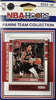 Portland Trail Blazers 2024 2025 Hoops Factory Sealed 10 Card Team Set Featuring Scoot Henderson and Deandre Ayton with Donovan Clingan Rookie Card Plus