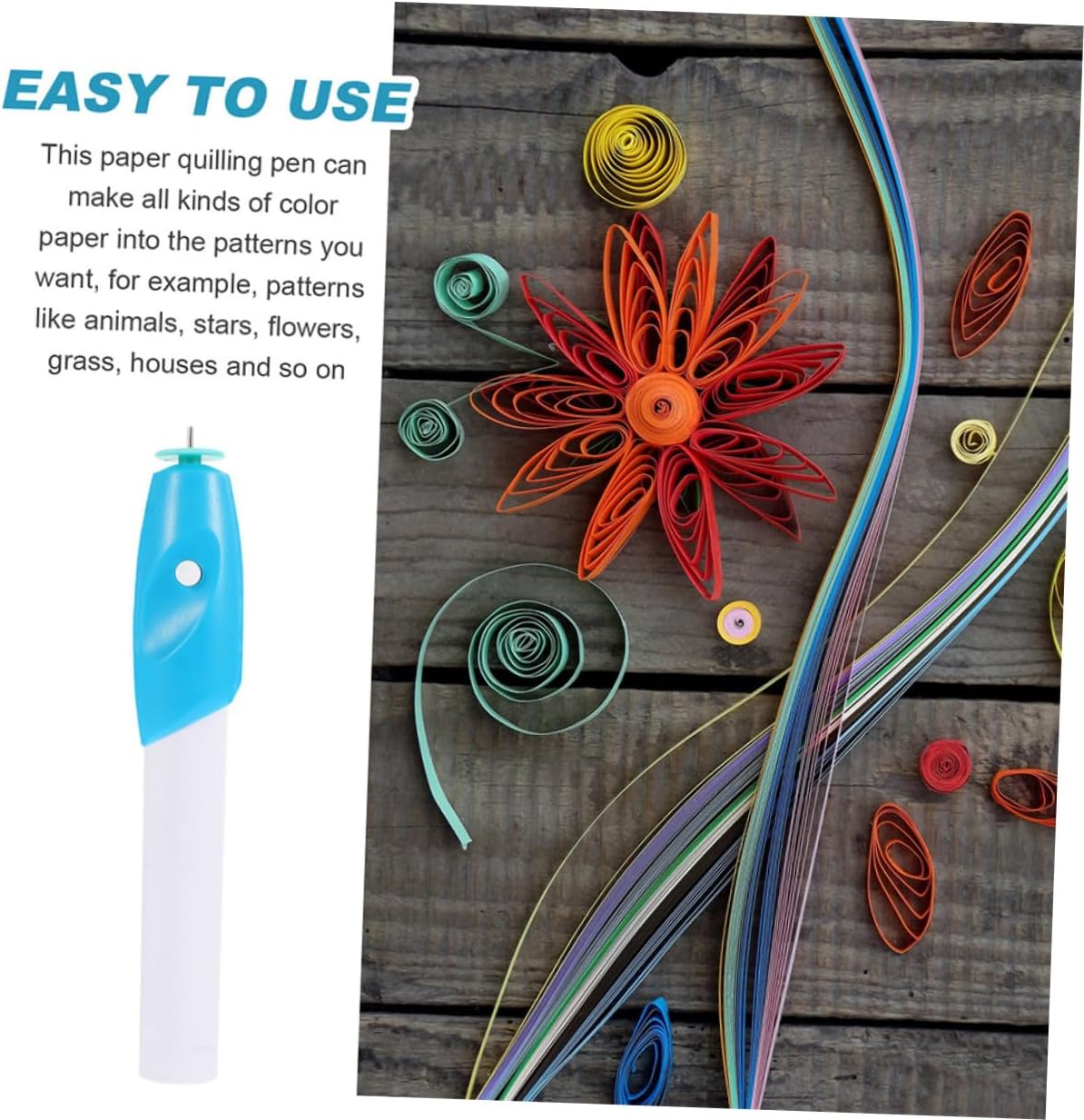 Veemoon DIY Electric Quilling Pen Paper Rolling Tool Paper Quilling Craft Pen Set