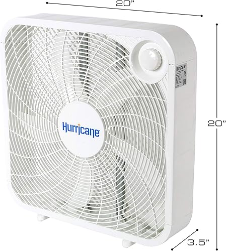 Miniatura 4 de Hurricane Paquete de 5 ventiladores de piso, 3 velocidades de refrigeración potente y silenciosa, clásico, 20 pulgadas
