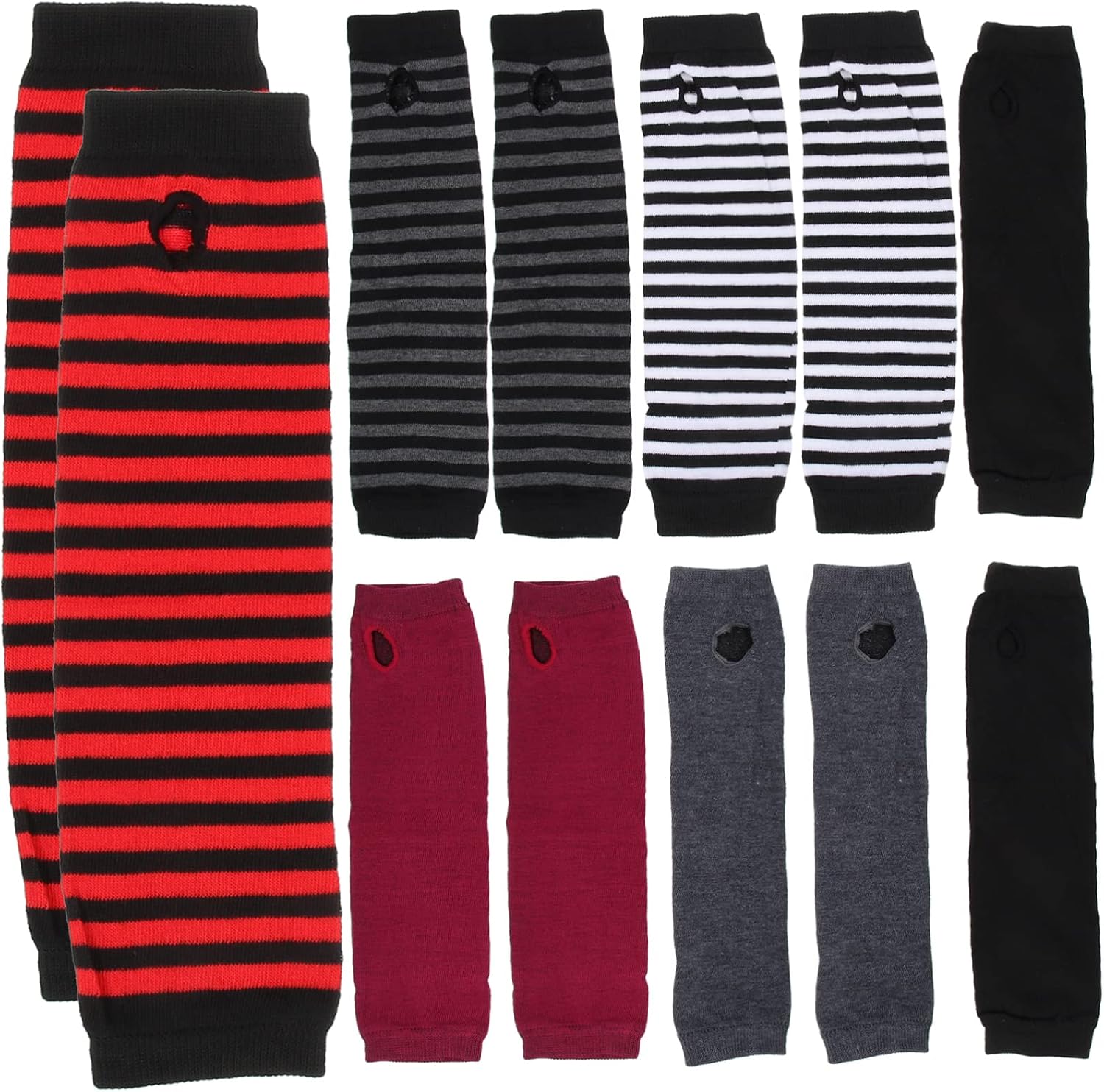 FOMIYES 6pairs Long Half-finger Gloves for Women Warm Arm Sleeves with Deer Pattern of Stylish Fingerless Winter Arm Covers for Cold Weather Comfortable and Portable Winter Accessories