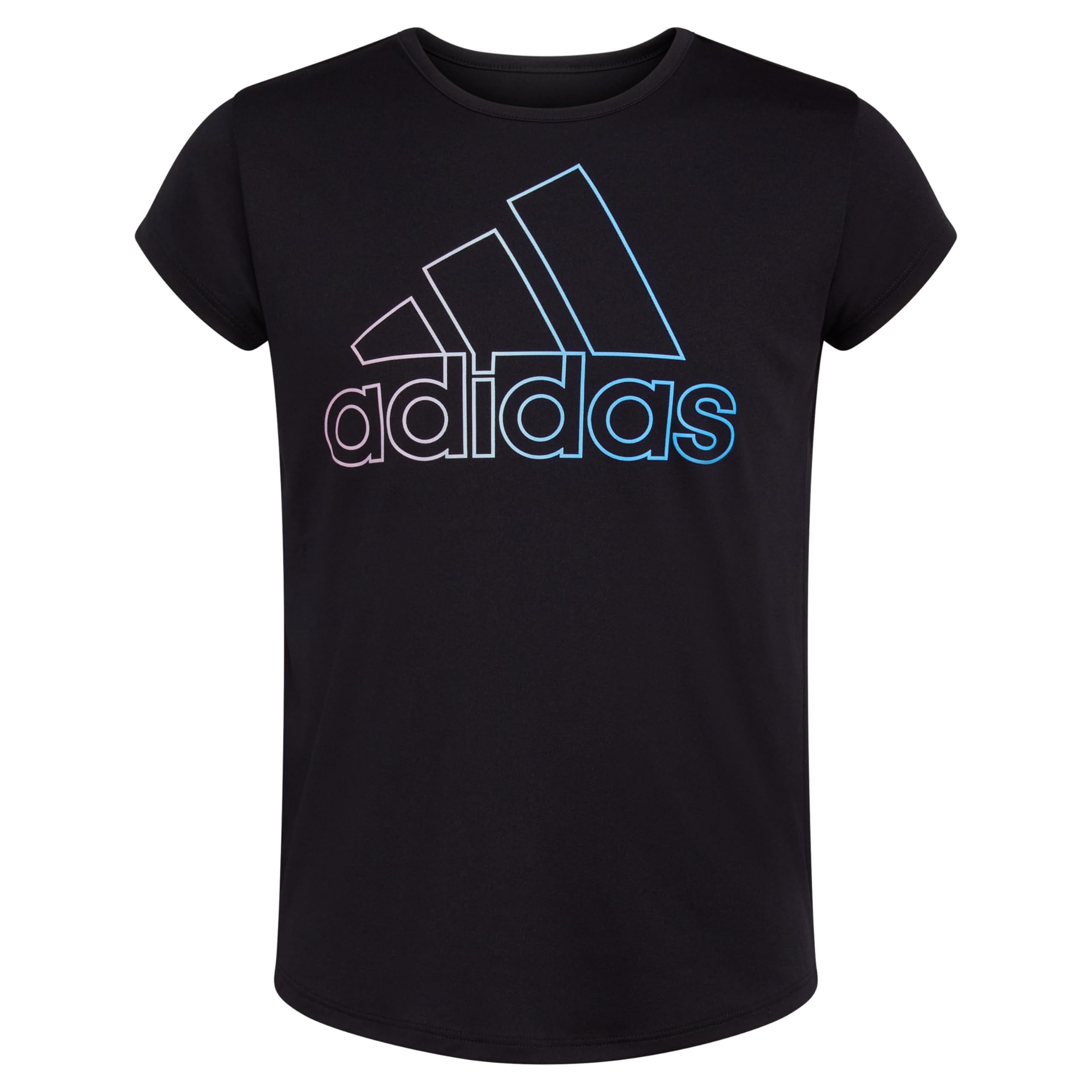 adidas Girls' Short Sleeve Scoop Neck Tee T-Shirt