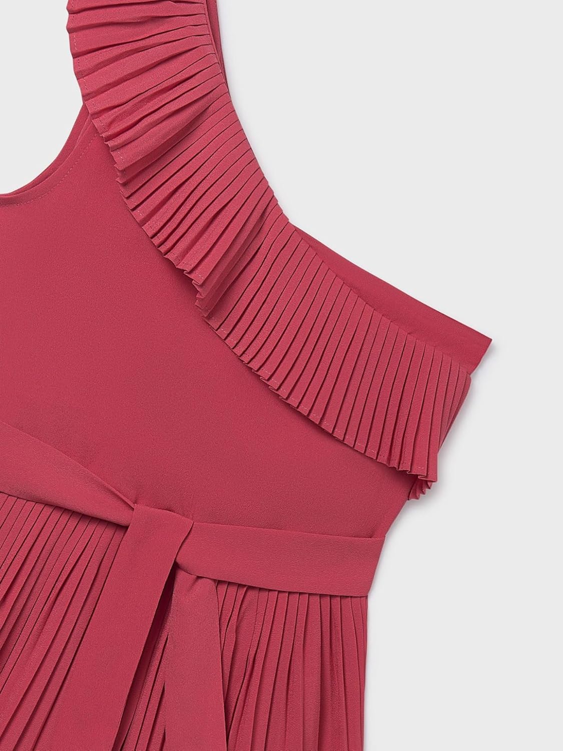 Mayoral pleated short jumpsuit for Girls Coral