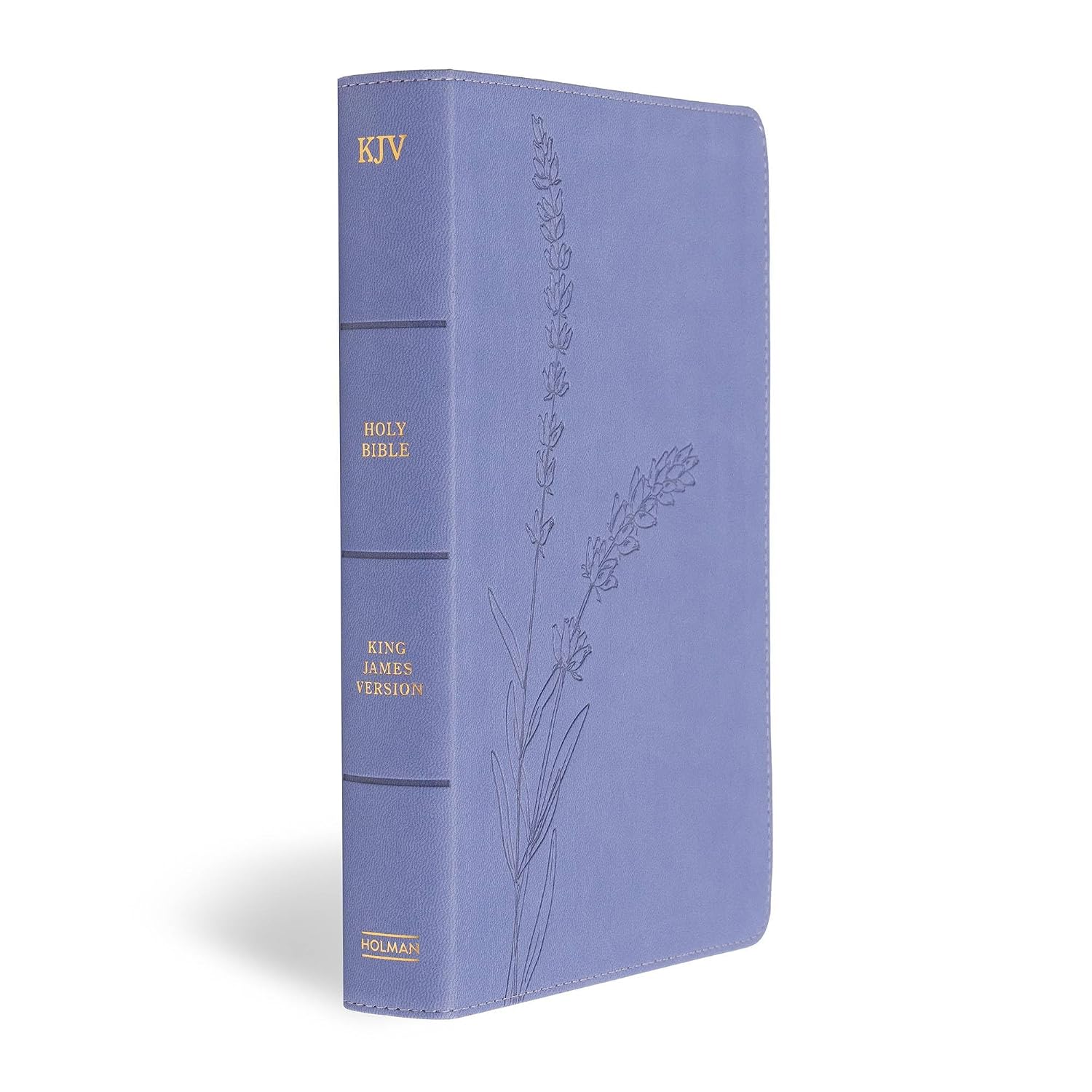 KJV Personal Size Giant Print Bible, Lavender LeatherTouch, Red Letter, Presentation Page, Full-Color Maps, Easy-to-Read Bible MCM Type