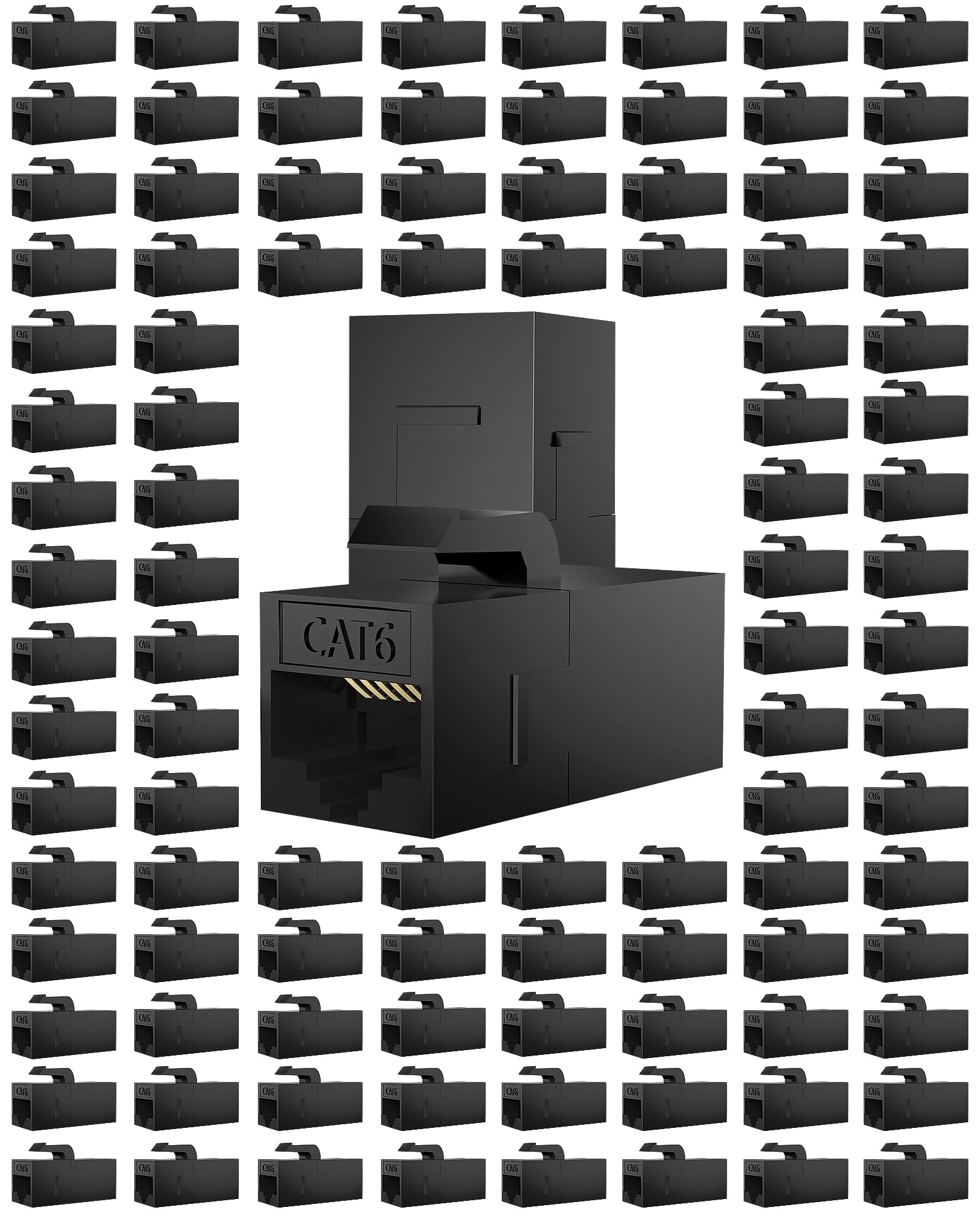 RJ45-Koppler Cat6 Cat 6 Cat 5 Cat5 Cat5e Keystone Jack Netzwerkkabel Kupplungen Extender Adapter Wand Inline Patch Panel Connectors