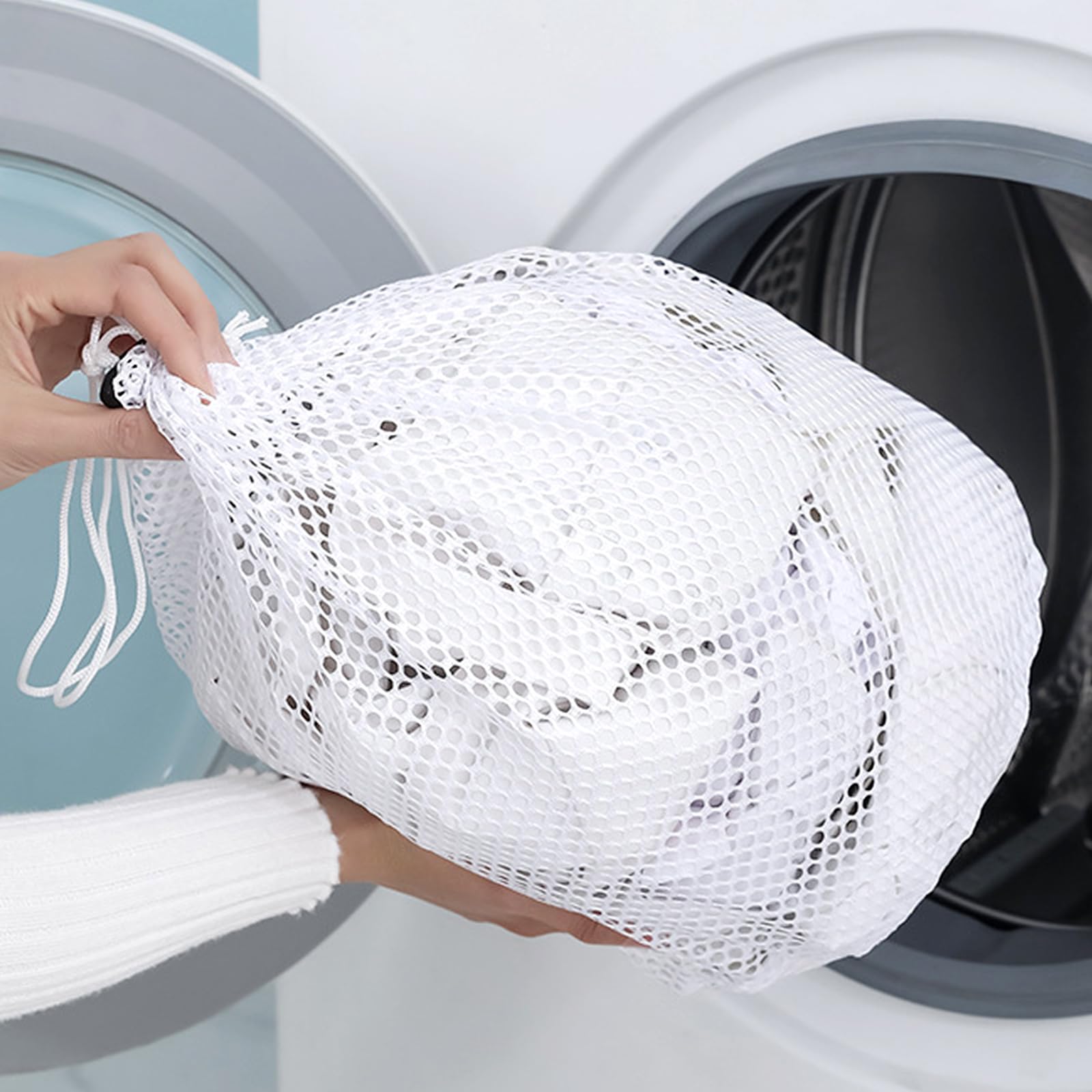 Set 3 Sacchetti Per Lavaggio In Rete Con Cerniera - Per Capi Delicati E Organizzazione Viaggio