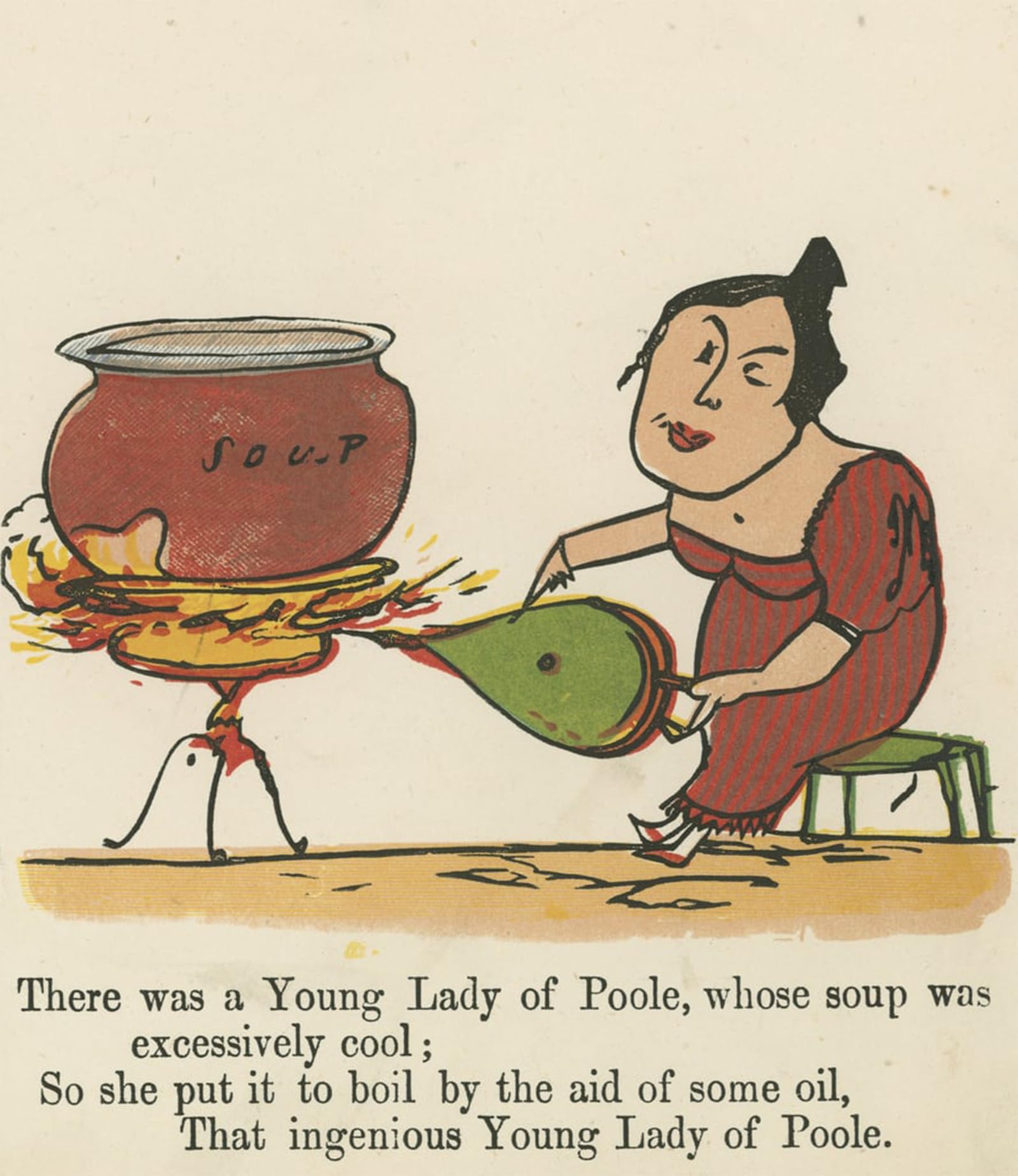 Cuadro en lienzo de 60x90cm: arte de Edward Lear para renovar tu hogar 5