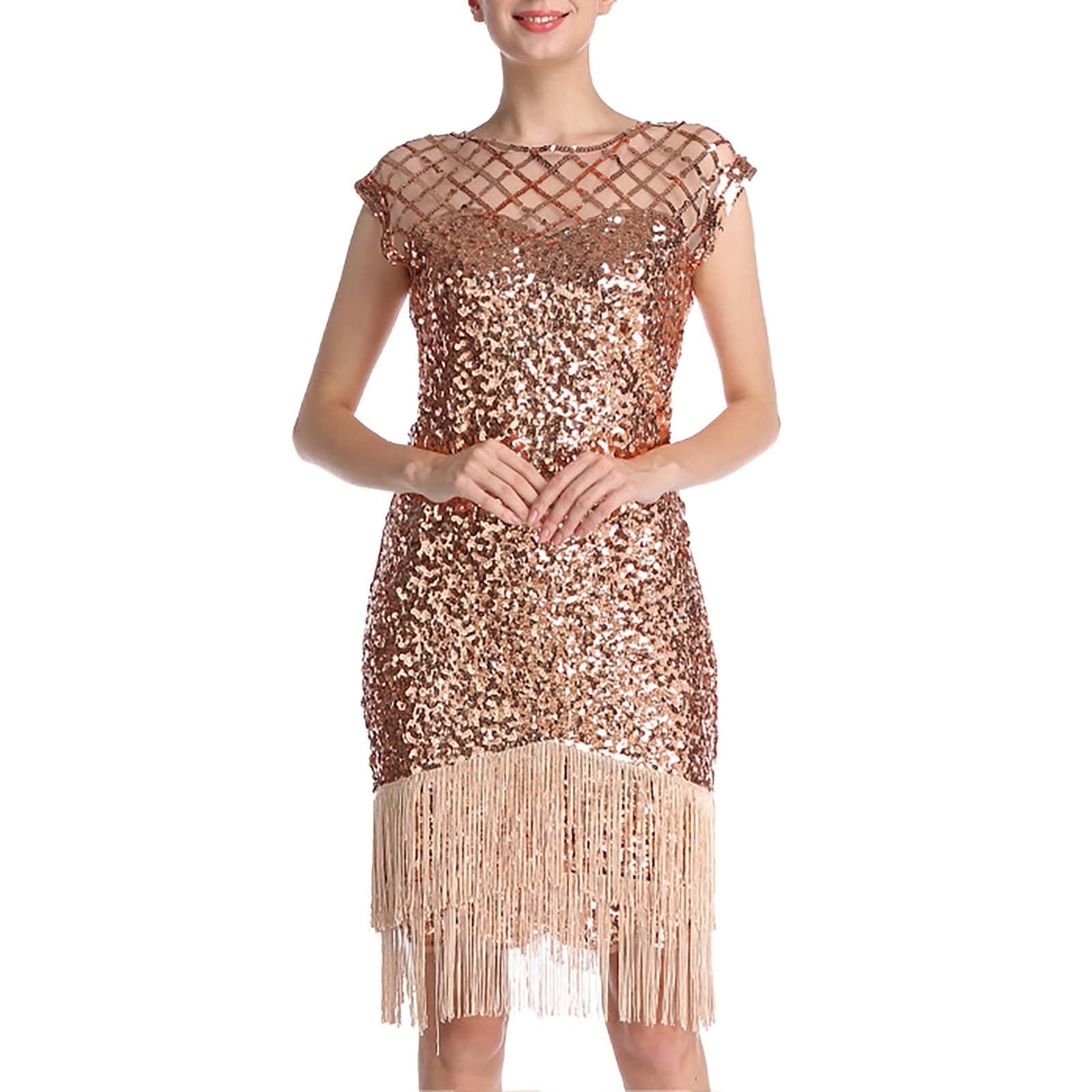 Robe cocktail sequin à franges la tenue parfaite pour briller en discothèque - 4