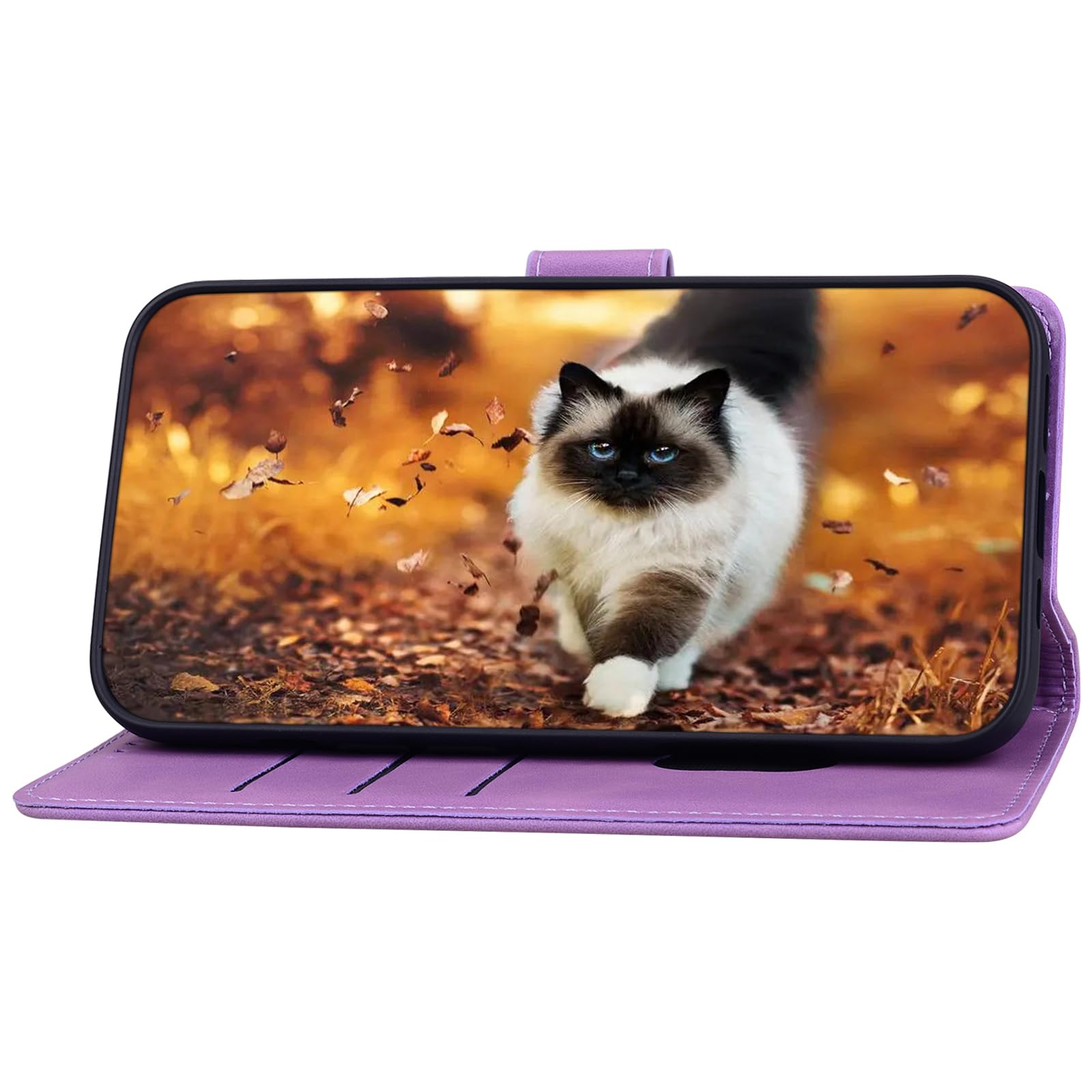 Leather Agnetic Clasp Wallet With Credit Card Holder Phone Case Copatible With IPhone 15 14 13 12 11 Pro Ax XR X XS Ax 7 8 Plus SE 360°Rotation Finger Ring Holder