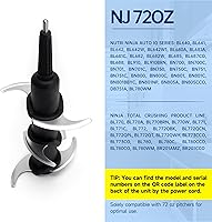 Vista 2 de Blender Blade Replacement for Ninja 72 oz Pitcher, Replacement Parts for Nutri Ninja 1100W 1200W 1500W BL610 CT610 BL640 BL642 BL680 BL770 BL910
