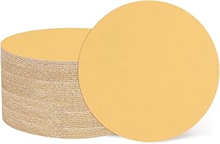 sourcing map 50 discos de lija de grano 800 de 76 mm, con gancho y bucle, almohadillas de lija orbitales aleatorias para carpintería, automoción y pulido de metales, color amarillo