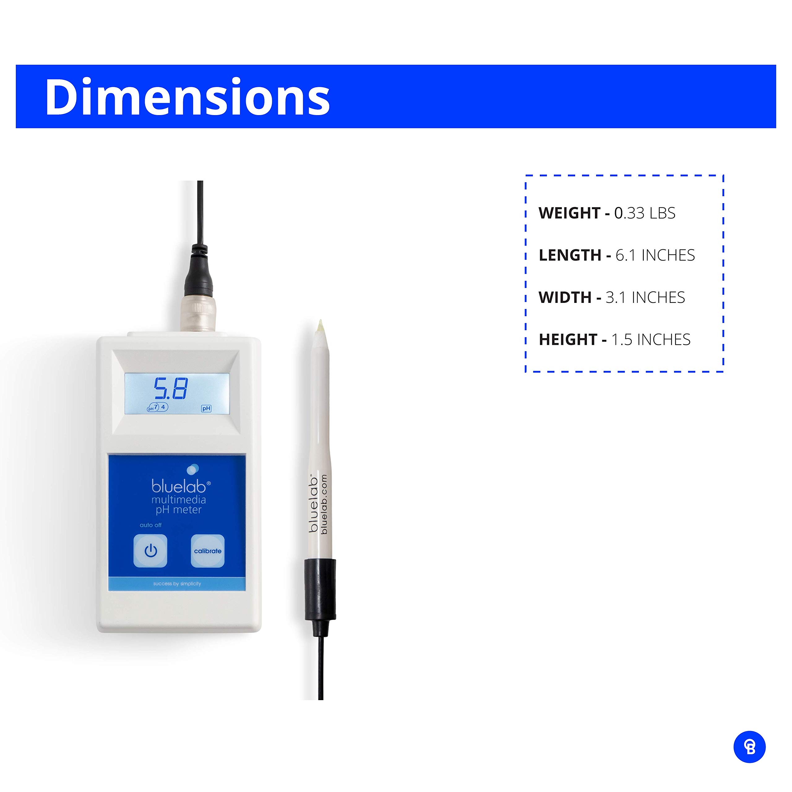 Bluelab METMULTI Multimedia pH Meter for Water, Soil, Coco, Rockwool