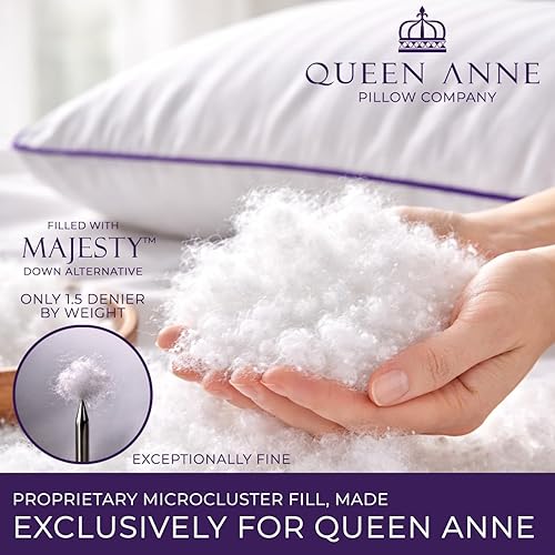 Miniatura 2 de Almohada de lujo sintética hipoalergénica The Heavenly Down de la colección Hotel Collection de Queen Anne Pillow Co. Hecha en EE. UU.