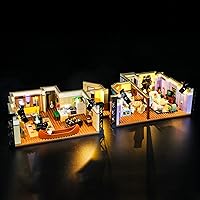 Vista 2 de BRIKSMAX Kit de iluminación LED para apartamentos de The Friends, compatible con el modelo de bloques de construcción Lego 10292, no incluye