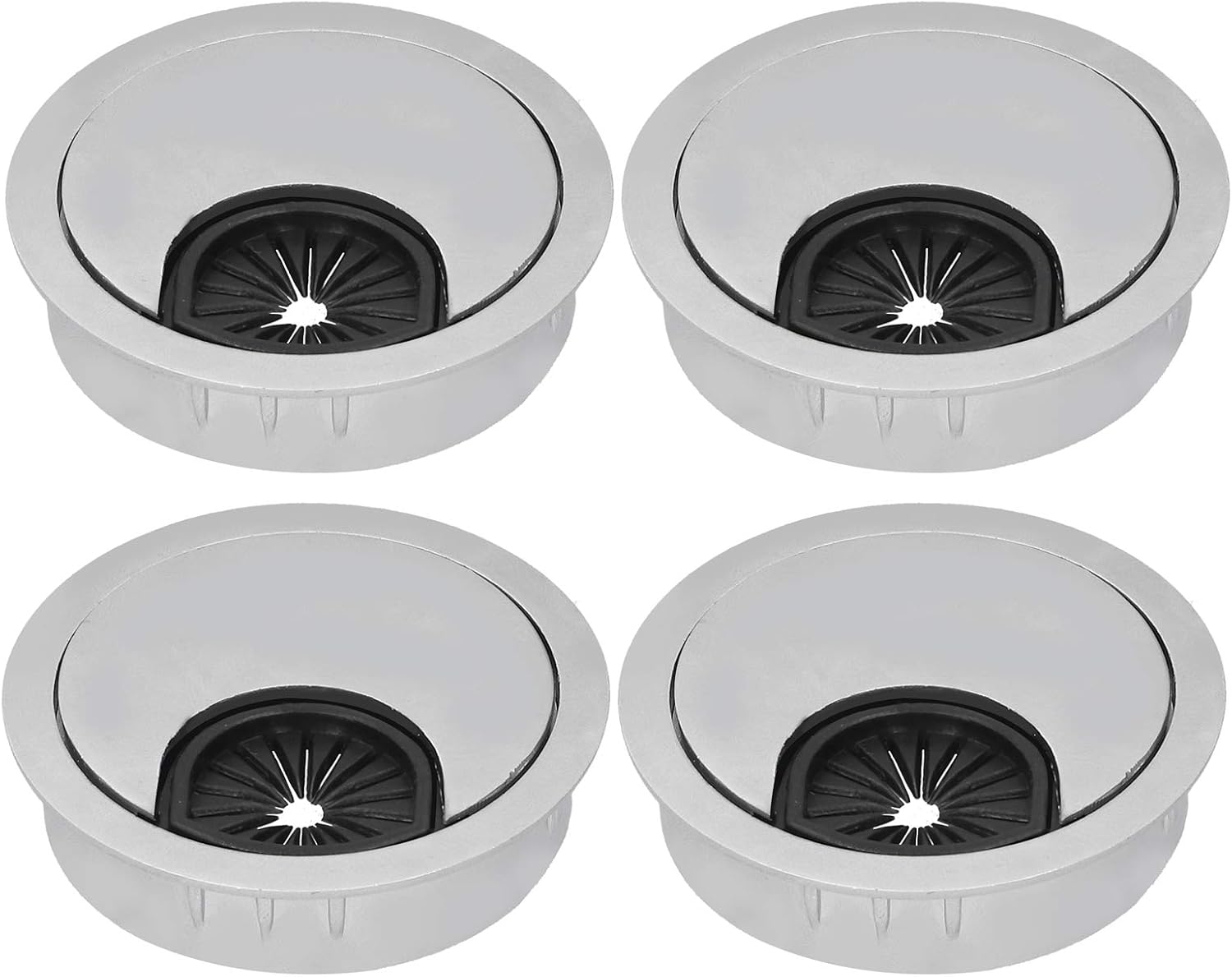 4Pcs Metal Desk Grommet, Zinc Alloy Wire Organizers Cable Desk Cord Hole Cover PC