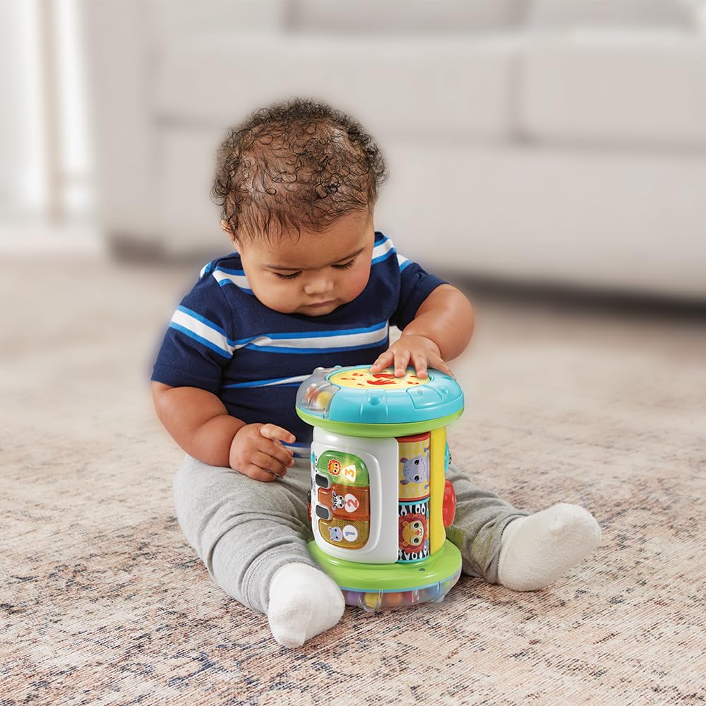 VTech Rullo Tam Tam - 3 in 1, Rullo Multiattività per Bambini, 3 Modalità di Gioco, Pianoforte per Bambini, Motricità Fine e Globale, Sensore di Movimento, Lingua Italiana, Batterie Incluse, 9-36 Mesi