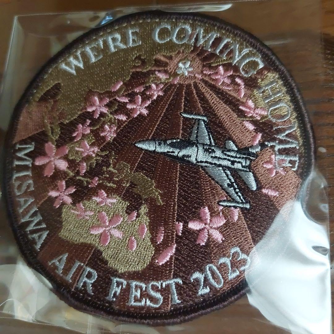 新品未使用】三沢基地 航空祭 F-16 デモチーム ワッペン 三沢基地 航空祭