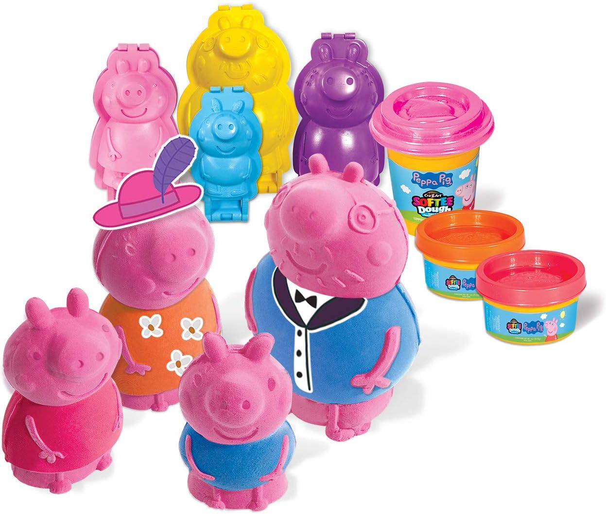 Toys & Games Large CraZArt Peppa Pig Softee Dough Figure Maker Action