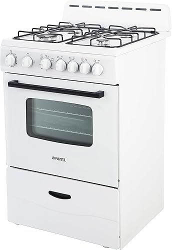 Miniatura 2 de Avanti GR2414CW GR24 - Horno compacto de gas de 24 pulgadas, color blanco