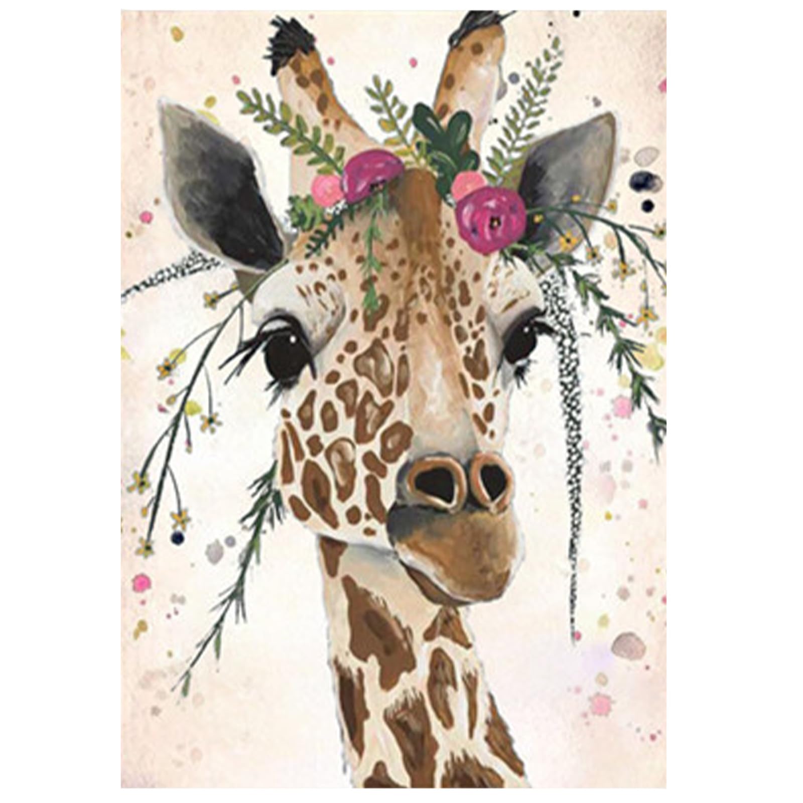 Giraffe Diamond Painting Kits for Adults, 5D Animals Diamond Art Kits Full Drill Rhinestone Picture Art Crafts Wall Decoration Giraffe Gifts for Women 30x40cm