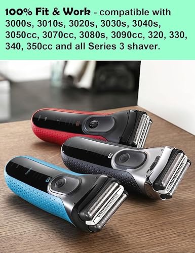 Miniatura 6 de Cabezal de repuesto 32B serie 3 para afeitadora eléctrica Braun ProSkin, cabezal de repuesto en húmedo y seco S3 compatible con papel de aluminio y