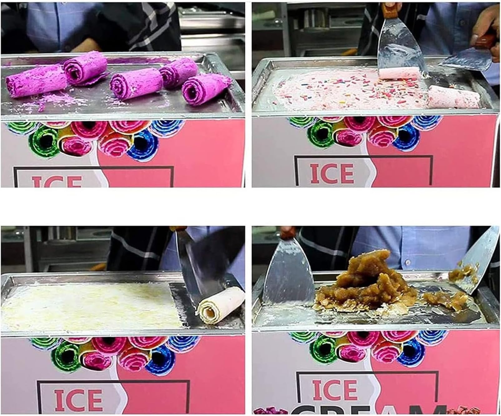 Amazon.co.jp: 業務用揚げアイスクリームロールマシン ヨーグルト