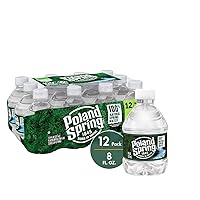 Vista 2 de Poland Spring Media pinta de agua natural de manantial, 8 onzas líquidas (paquete de 48)