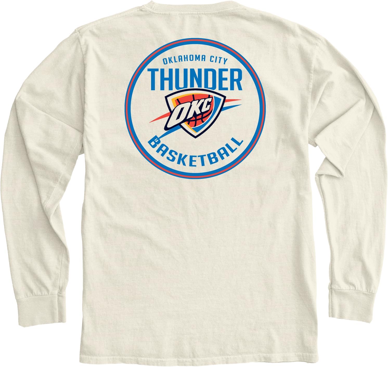 Blue 84 NBA Unisex-Adult NBA Officially Licensed Long Sleeve T-Shirt Ringspun Front/Back Ivory - Image 5