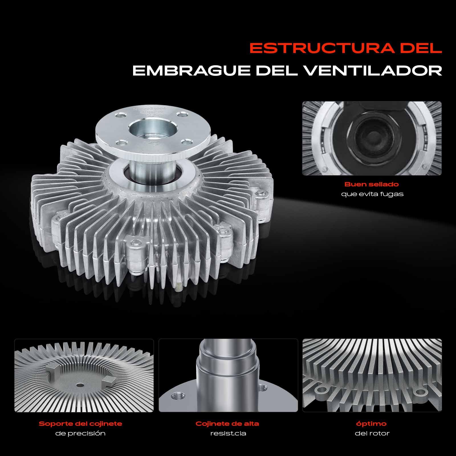 Frankberg Ventilador del radiador refrigeración del motor 21082EB30A | Compatible con: Pathfinder III R51, Navara D40 NP300, NP300 Navara Pick-up D23 D23T, Cabstar F24M F24W