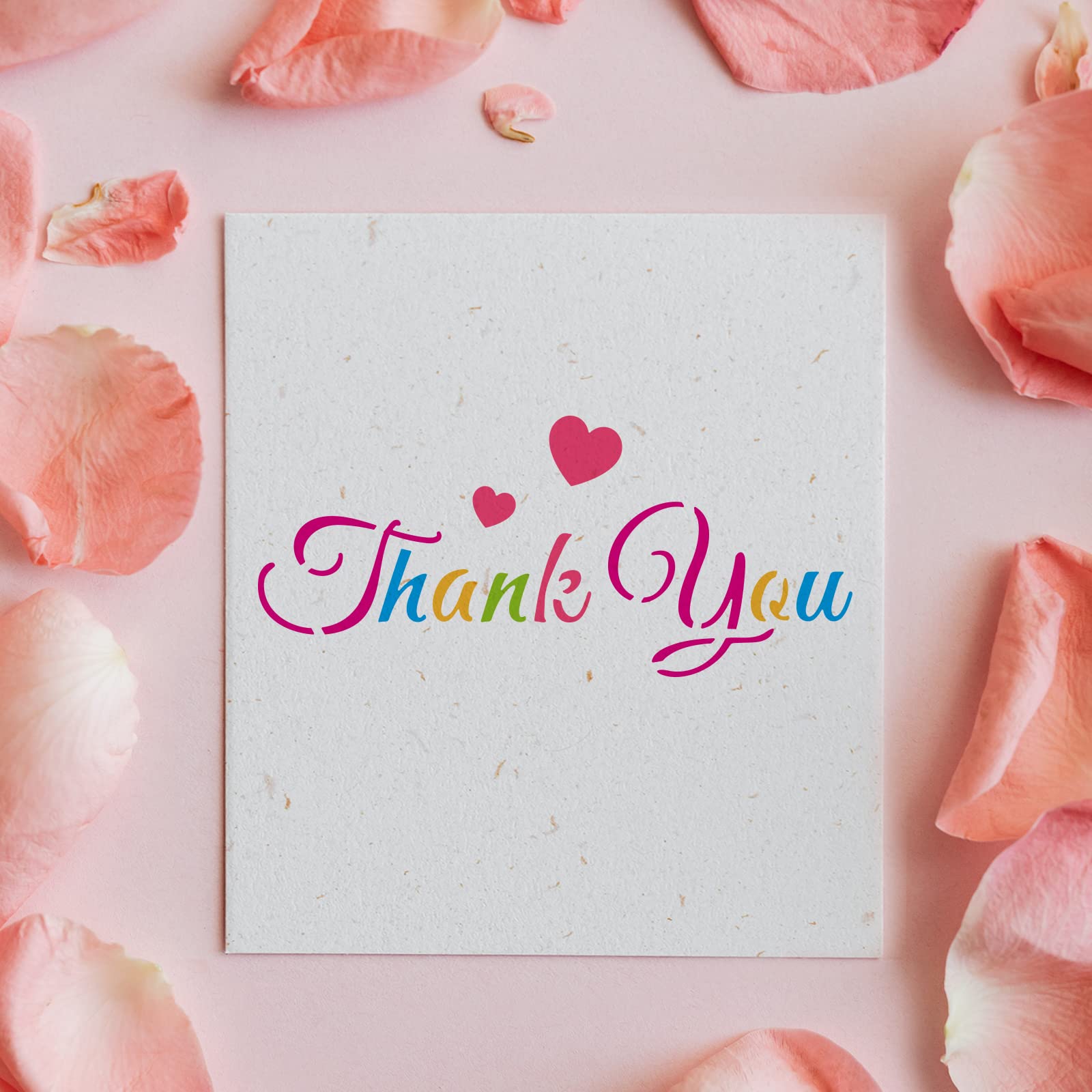 FINGERINSPIRE 4pcs Word Stencils 11.6x8.3 inch Inspirational Word Stencil for Painting Stencils with Text: Happy Birthay, Love, Imagine Life, Grateful Blessed Painting on Wood, Floor, Wall, Fabric - Image 5