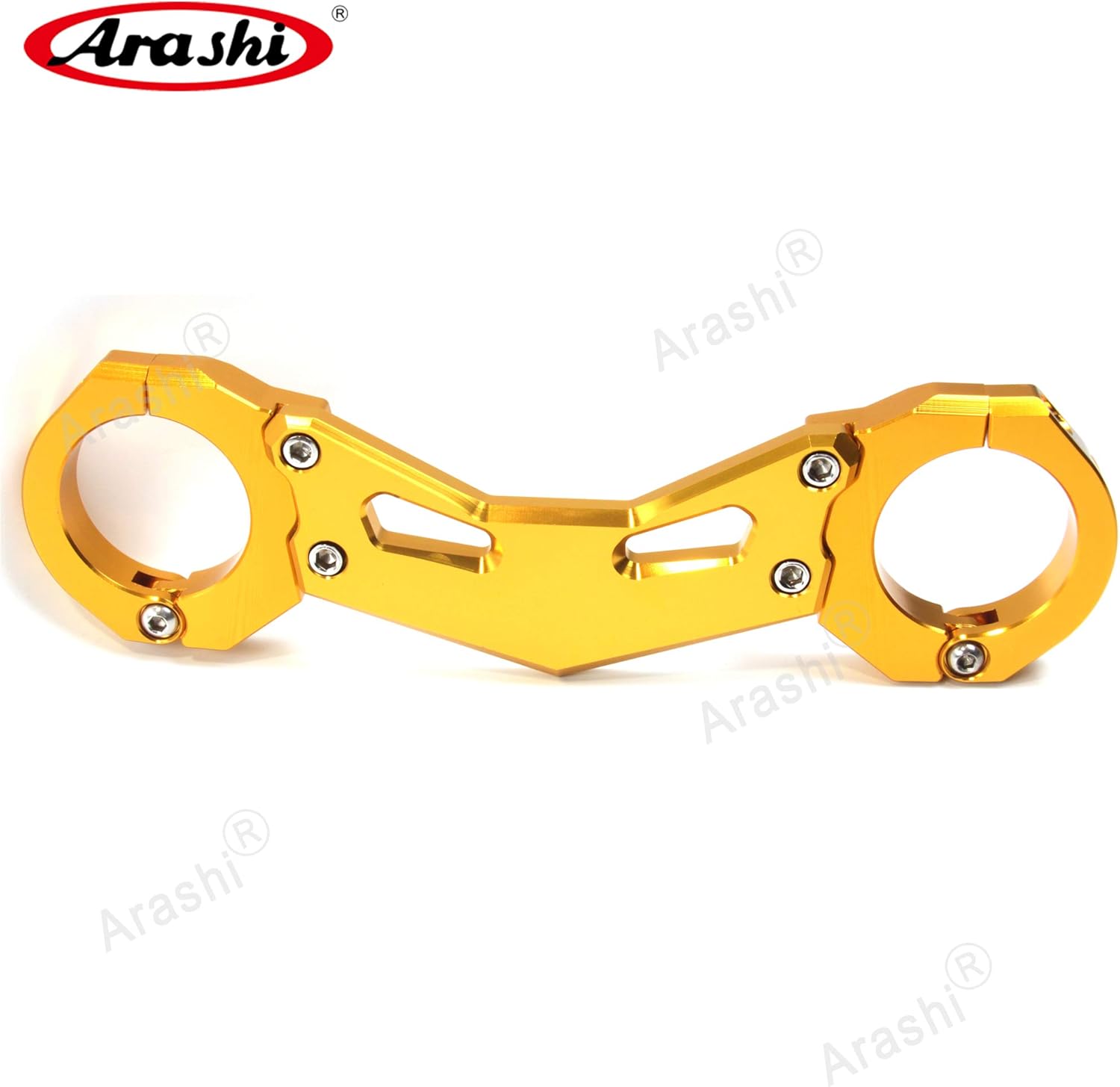 Arashi Front Fork Brace Clamp Bracket for Kawasaki Z900 2017-2020, Motorcycle Accessories Parts Gold